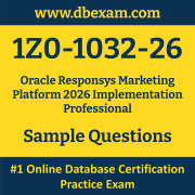 1Z0-1032-26 PDF, 1Z0-1032-26 Dumps PDF Free Download, 1Z0-1032-26 Latest Dumps Free PDF, Responsys Marketing Platform Implementation Professional PDF Dumps