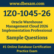 1Z0-1045-26 PDF, 1Z0-1045-26 Dumps PDF Free Download, 1Z0-1045-26 Latest Dumps Free PDF, Warehouse Management Cloud Implementation Professional PDF Dumps