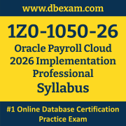 1Z0-1050-26 Syllabus, 1Z0-1050-26 Latest Dumps PDF, Oracle Payroll Cloud Implementation Professional Dumps, 1Z0-1050-26 Free Download PDF Dumps, Payroll Cloud Implementation Professional Dumps