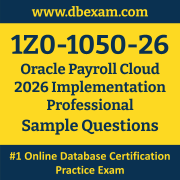 1Z0-1050-26 PDF, 1Z0-1050-26 Dumps PDF Free Download, 1Z0-1050-26 Latest Dumps Free PDF, Payroll Cloud Implementation Professional PDF Dumps