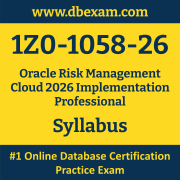 1Z0-1058-26 Syllabus, 1Z0-1058-26 Latest Dumps PDF, Oracle Risk Management Cloud Implementation Professional Dumps, 1Z0-1058-26 Free Download PDF Dumps, Risk Management Cloud Implementation Professional Dumps