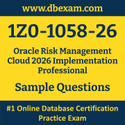 1Z0-1058-26 PDF, 1Z0-1058-26 Dumps PDF Free Download, 1Z0-1058-26 Latest Dumps Free PDF, Risk Management Cloud Implementation Professional PDF Dumps