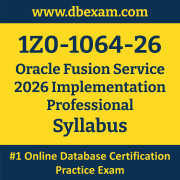 1Z0-1064-26 Syllabus, 1Z0-1064-26 Latest Dumps PDF, Oracle Fusion Service Implementation Professional Dumps, 1Z0-1064-26 Free Download PDF Dumps, Fusion Service Implementation Professional Dumps