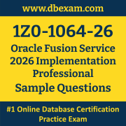 1Z0-1064-26 PDF, 1Z0-1064-26 Dumps PDF Free Download, 1Z0-1064-26 Latest Dumps Free PDF, Fusion Service Implementation Professional PDF Dumps