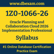 1Z0-1066-26 Syllabus, 1Z0-1066-26 Latest Dumps PDF, Oracle Planning and Collaboration Cloud Implementation Professional Dumps, 1Z0-1066-26 Free Download PDF Dumps, Planning and Collaboration Cloud Implementation Professional Dumps