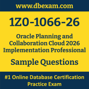 1Z0-1066-26 PDF, 1Z0-1066-26 Dumps PDF Free Download, 1Z0-1066-26 Latest Dumps Free PDF, Planning and Collaboration Cloud Implementation Professional PDF Dumps