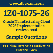 1Z0-1075-26 PDF, 1Z0-1075-26 Dumps PDF Free Download, 1Z0-1075-26 Latest Dumps Free PDF, Manufacturing Cloud Implementation Professional PDF Dumps