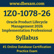 1Z0-1078-26 Syllabus, 1Z0-1078-26 Latest Dumps PDF, Oracle Product Lifecycle Management Implementation Professional Dumps, 1Z0-1078-26 Free Download PDF Dumps, Product Lifecycle Management Implementation Professional Dumps