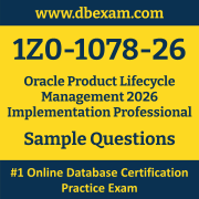 1Z0-1078-26 PDF, 1Z0-1078-26 Dumps PDF Free Download, 1Z0-1078-26 Latest Dumps Free PDF, Product Lifecycle Management Implementation Professional PDF Dumps