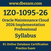 1Z0-1095-26 Syllabus, 1Z0-1095-26 Latest Dumps PDF, Oracle Maintenance Cloud Implementation Professional Dumps, 1Z0-1095-26 Free Download PDF Dumps, Maintenance Cloud Implementation Professional Dumps