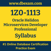 1Z0-1113 Syllabus, 1Z0-1113 Latest Dumps PDF, Oracle Helidon Microservices Developer Professional Dumps, 1Z0-1113 Free Download PDF Dumps, Helidon Microservices Developer Professional Dumps
