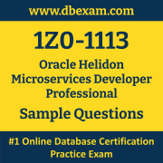 1Z0-1113 PDF, 1Z0-1113 Dumps PDF Free Download, 1Z0-1113 Latest Dumps Free PDF, Helidon Microservices Developer Professional PDF Dumps