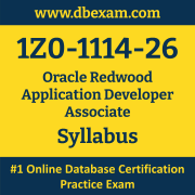 1Z0-1114-26 Syllabus, 1Z0-1114-26 Latest Dumps PDF, Oracle Redwood Application Developer Associate Dumps, 1Z0-1114-26 Free Download PDF Dumps, Redwood Application Developer Associate Dumps