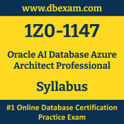 1Z0-1147 Syllabus, 1Z0-1147 Latest Dumps PDF, Oracle AI Database Azure Architect Professional Dumps, 1Z0-1147 Free Download PDF Dumps, AI Database Azure Architect Professional Dumps