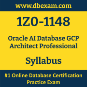 1Z0-1148 Syllabus, 1Z0-1148 Latest Dumps PDF, Oracle AI Database GCP Architect Professional Dumps, 1Z0-1148 Free Download PDF Dumps, AI Database GCP Architect Professional Dumps