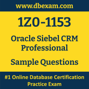 1Z0-1153 PDF, 1Z0-1153 Dumps PDF Free Download, 1Z0-1153 Latest Dumps Free PDF, Siebel CRM Professional PDF Dumps