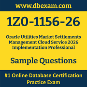 1Z0-1156-26 PDF, 1Z0-1156-26 Dumps PDF Free Download, 1Z0-1156-26 Latest Dumps Free PDF, Utilities Market Settlements Management Cloud Service 2026 Implementation Professional PDF Dumps