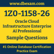 1Z0-1158-26 PDF, 1Z0-1158-26 Dumps PDF Free Download, 1Z0-1158-26 Latest Dumps Free PDF, Cloud Infrastructure Enterprise AI Professional PDF Dumps