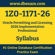 1Z0-1171-26 Syllabus, 1Z0-1171-26 Latest Dumps PDF, Oracle Permitting and Licensing Implementation Professional Dumps, 1Z0-1171-26 Free Download PDF Dumps, Permitting and Licensing Implementation Professional Dumps