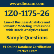 1Z0-1175-26 PDF, 1Z0-1175-26 Dumps PDF Free Download, 1Z0-1175-26 Latest Dumps Free PDF, Line of Business Analytics and Semantic Modeling Professional with Analytics Cloud PDF Dumps