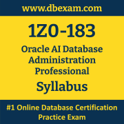 1Z0-183 Syllabus, 1Z0-183 Latest Dumps PDF, Oracle AI Database Administration Professional Dumps, 1Z0-183 Free Download PDF Dumps, AI Database Administration Professional Dumps