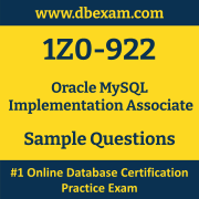 1Z0-922 PDF, 1Z0-922 Dumps PDF Free Download, 1Z0-922 Latest Dumps Free PDF, MySQL Implementation Associate PDF Dumps